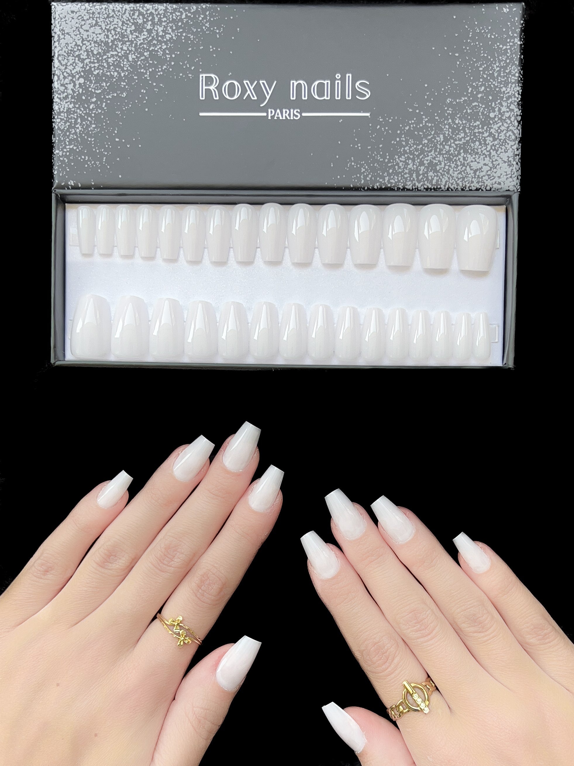 Milky white