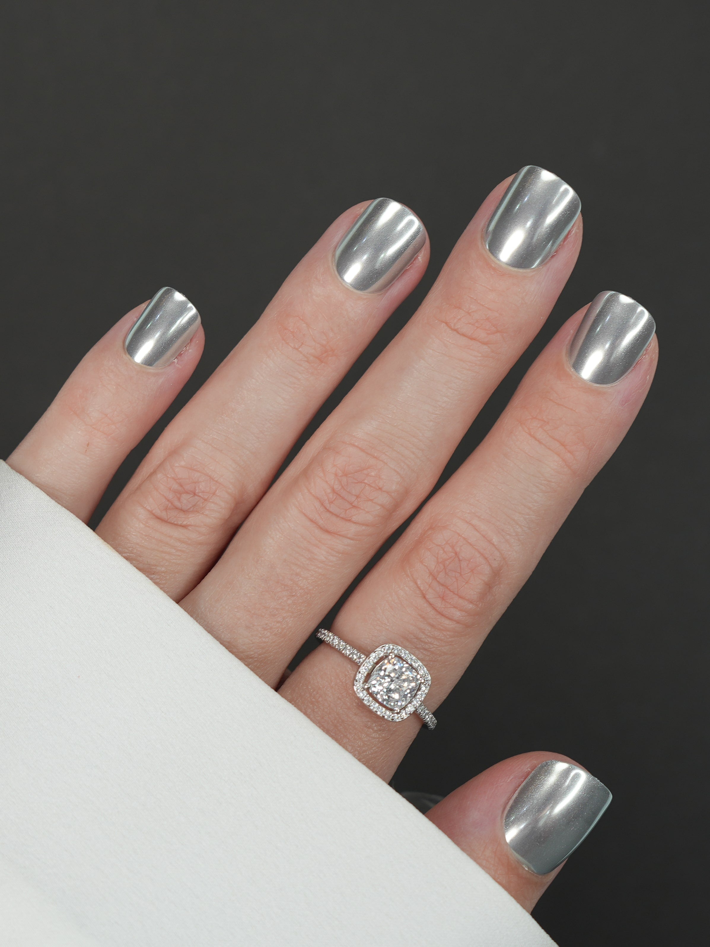 24 Faux Ongles Pink Tease Motif Panthère Argent Et Noir – Pailletés, Sans Colle