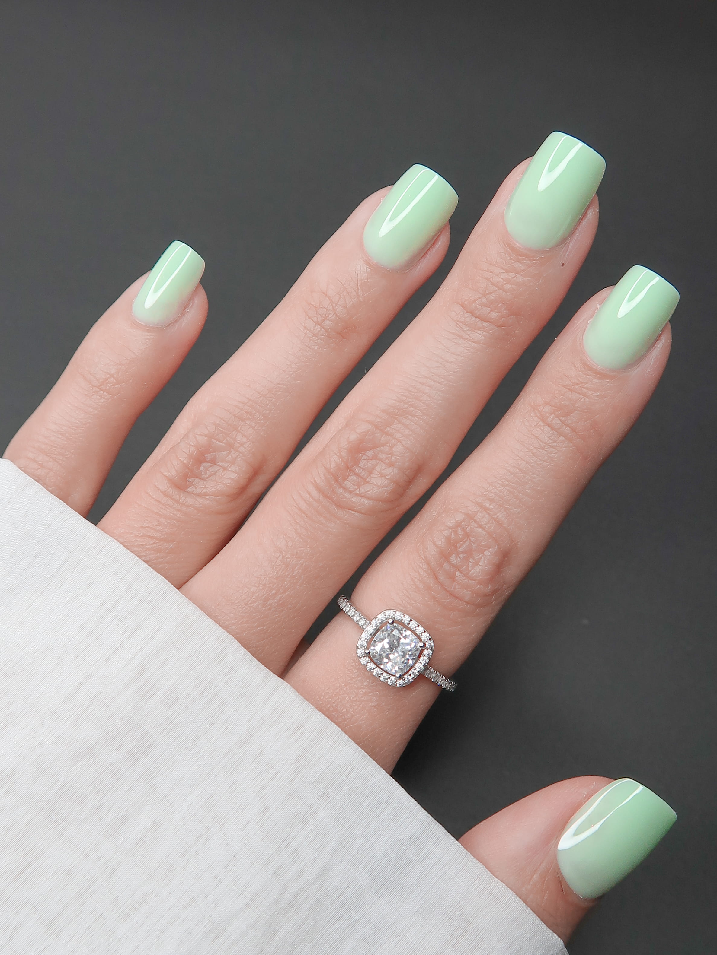 Muted Mint | Pastel Mint Green Press-On Nails | Roxy Nails Paris