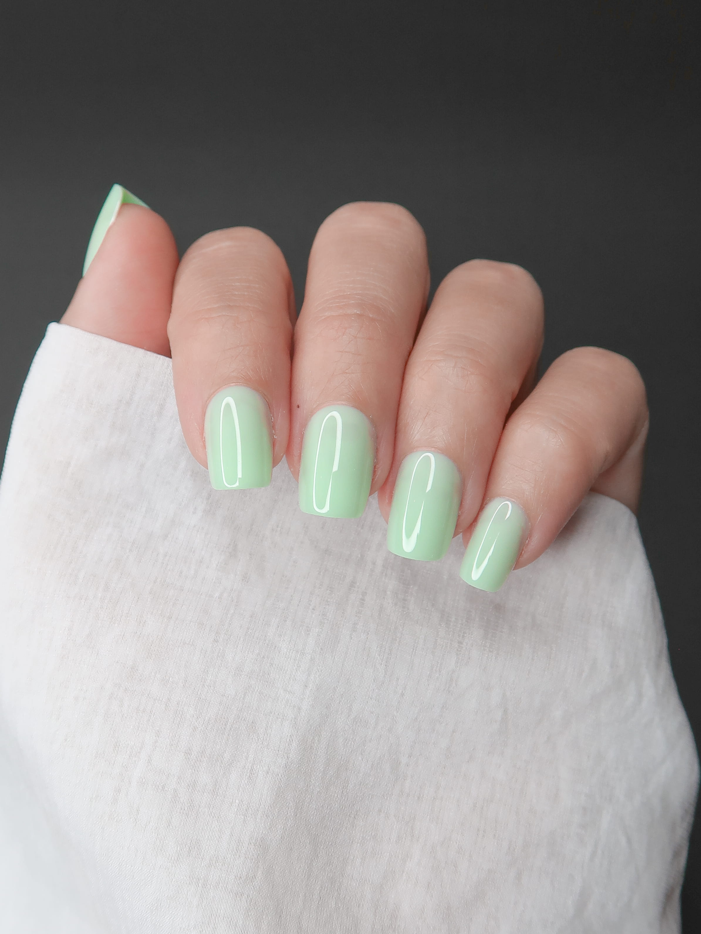 Muted Mint | Pastel Mint Green Press-On Nails | Roxy Nails Paris